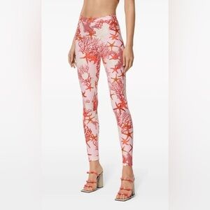 NWOT Versace Barroco Sea Coral Print Leggings size IT36/USXS $925
